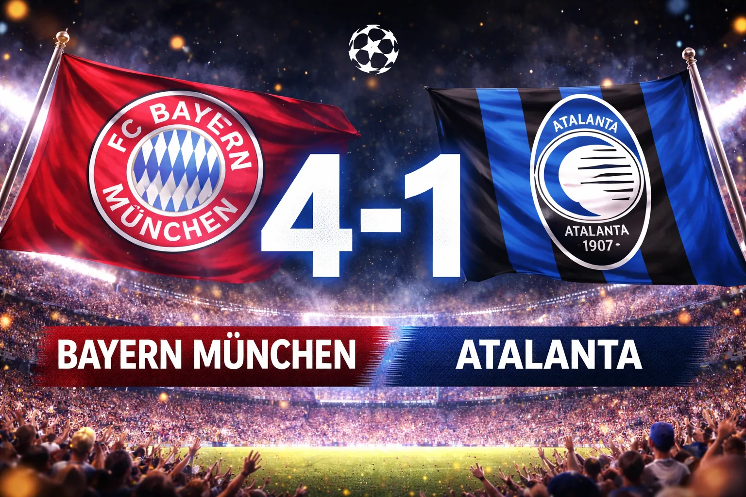 Bayern de Munique devasta a Atalanta com um agregado histórico de 10–2