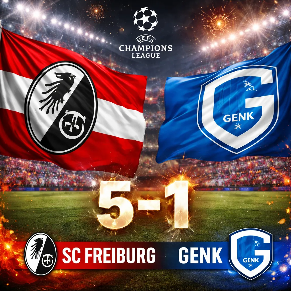 Freiburg Assalta os Quartos da Liga Europa com uma Goleada Histórica sobre o Genk