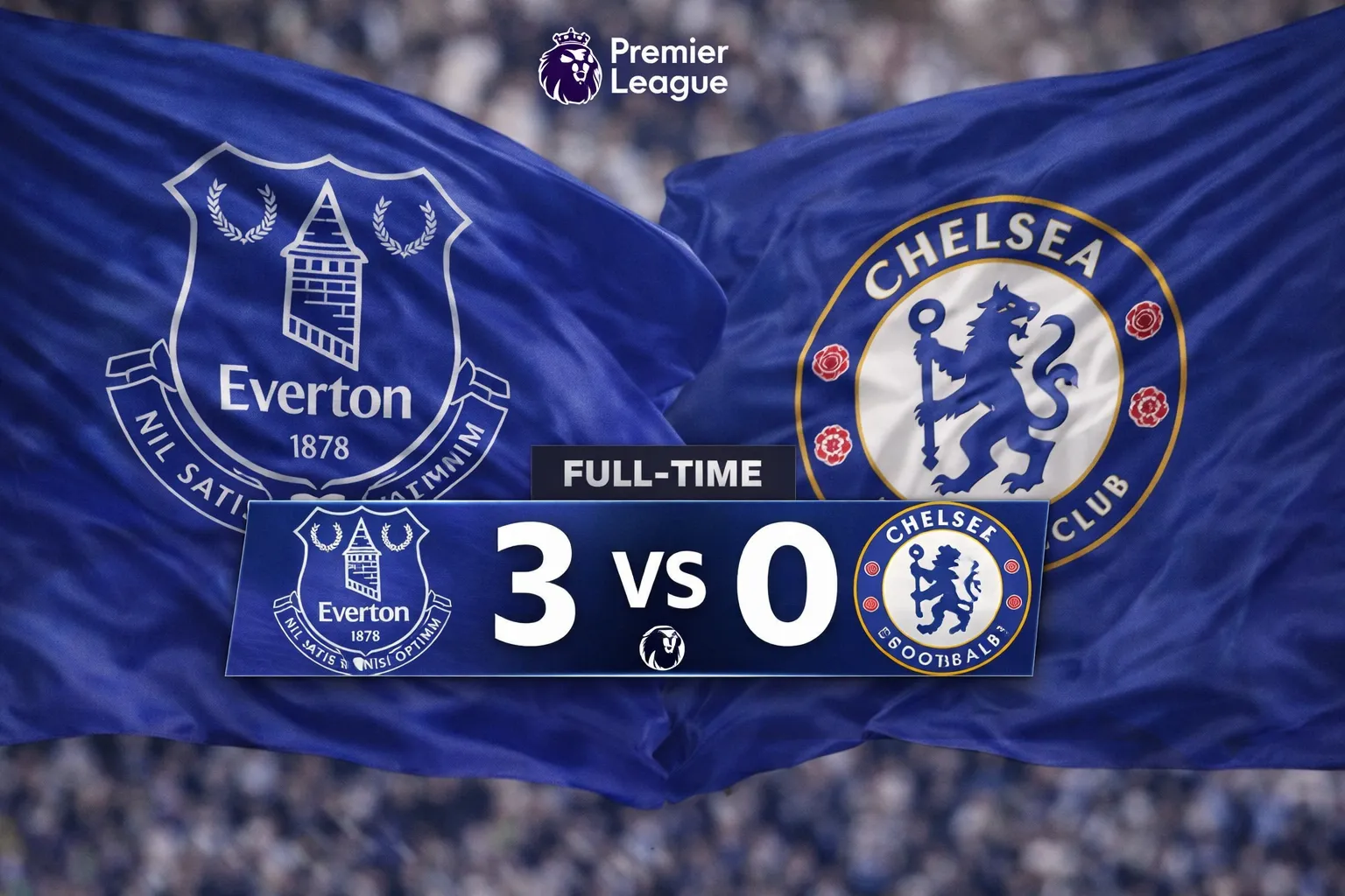 Everton humilha Chelsea com exibição histórica em Goodison