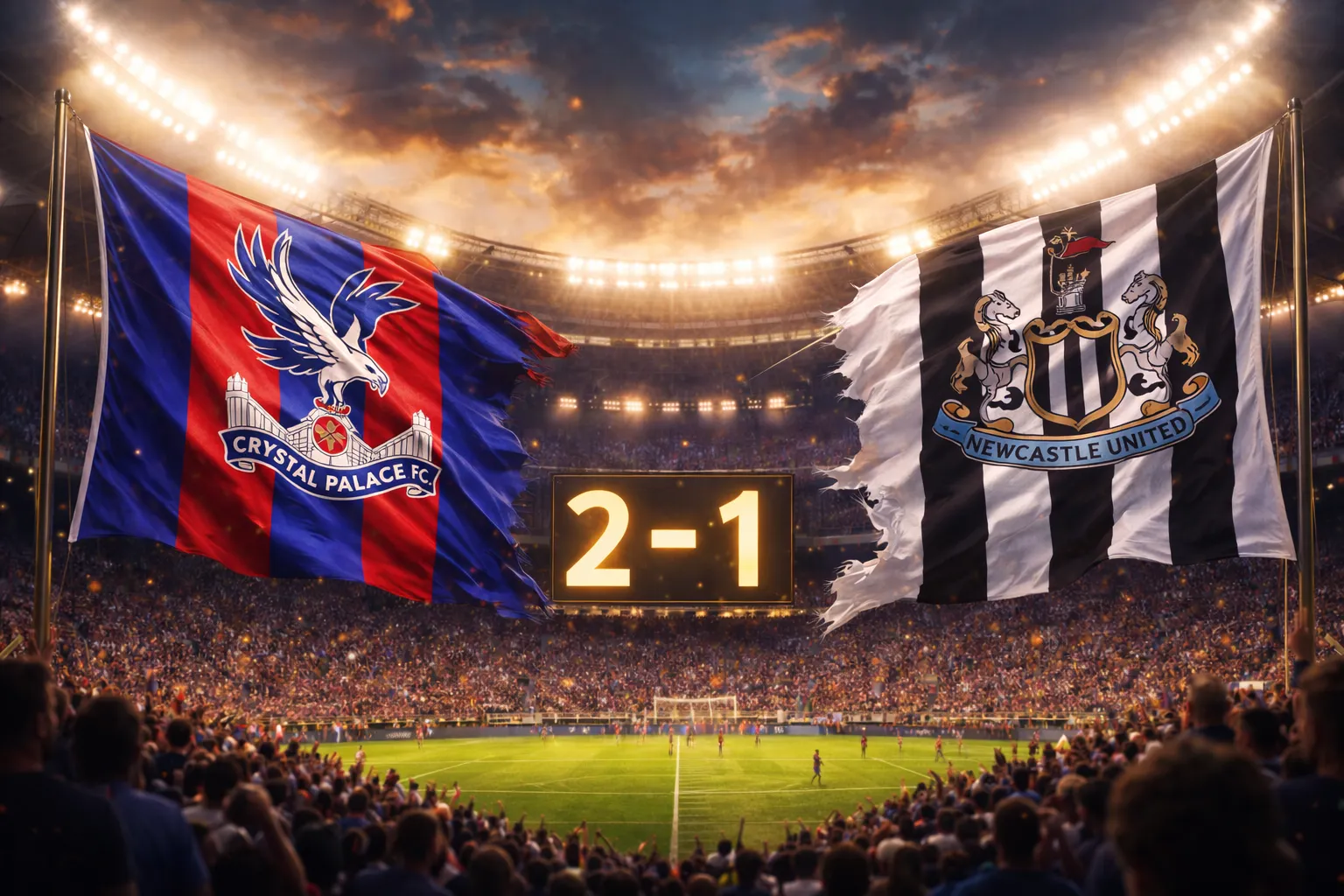 Palace desperta no fim e destrói Newcastle num final de tirar o fôlego