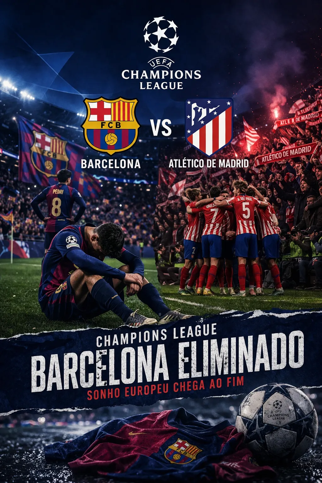 Barcelona Vira a Eliminatória e Elimina o Atlético de Madrid