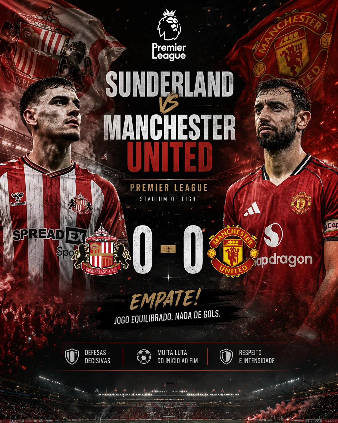 O Regresso de Amad não chegou para quebrar o silêncio no Stadium of Light