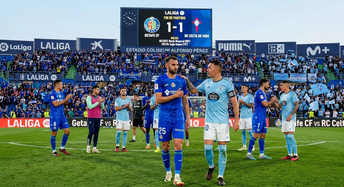 Golo de Enes Ünal dá ao Getafe a primeira vitória da época frente a um Celta em crise